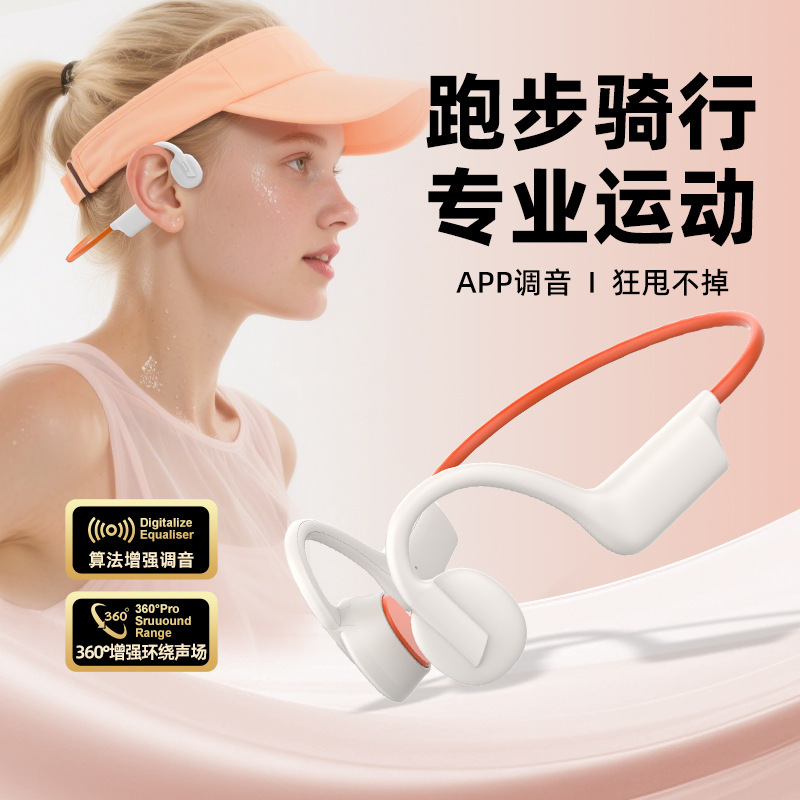 クロスボーダー k08 骨ガス伝導 Bluetooth ヘッドセット長いバッテリー寿命 HD 音質ワイヤレス スポーツ ヘッドセット|undefined