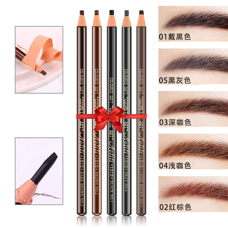 Aolili aolili1818 Eyebrow pencil waterproof and sweatproof can be peeled for beginners tearing eyebrow powder makeup specialist