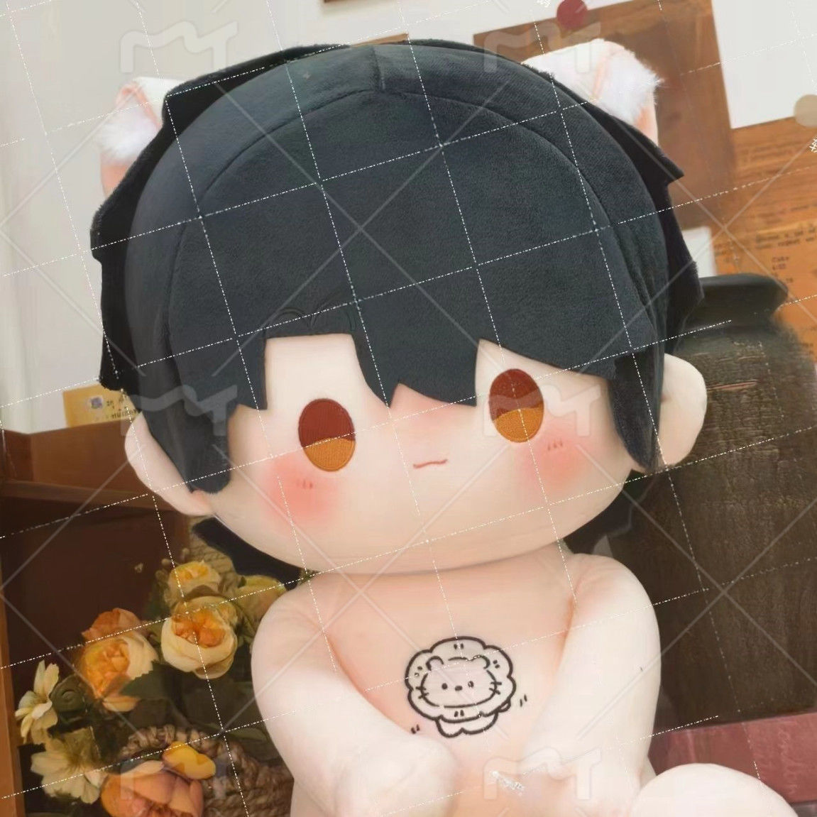 原创40cm人鱼陷落小狮楚年棉花娃娃可爱玩偶毛绒公仔送朋友闺蜜