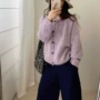 宽松毛线针织衫