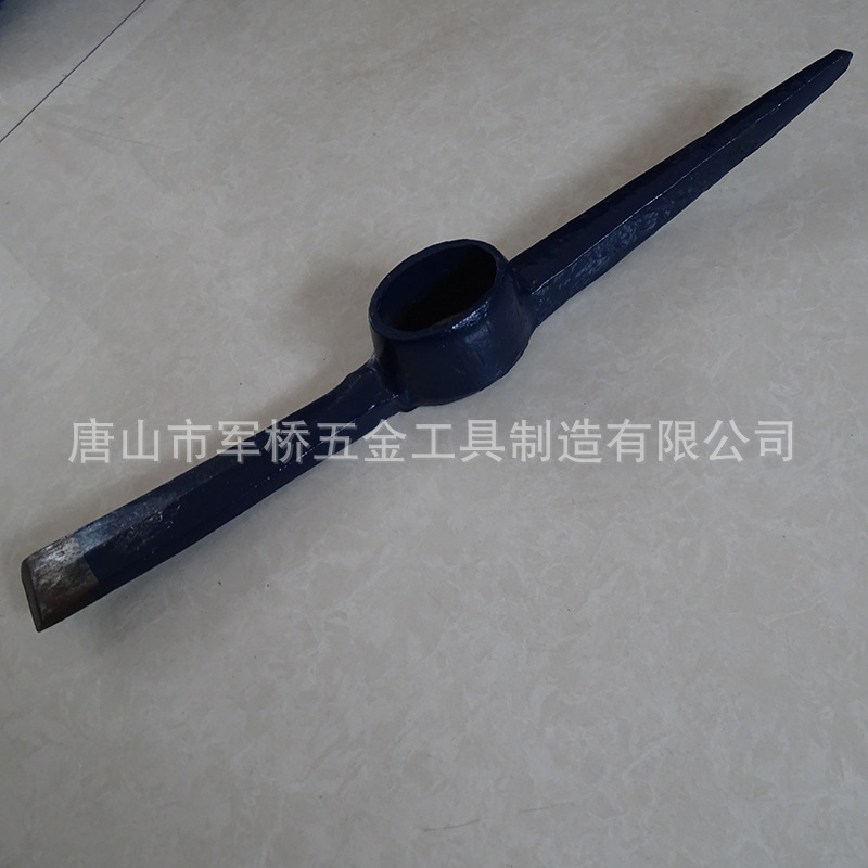 厂家批发双头锰钢钢镐锻打尖扁十字钢镐矿用洋镐头