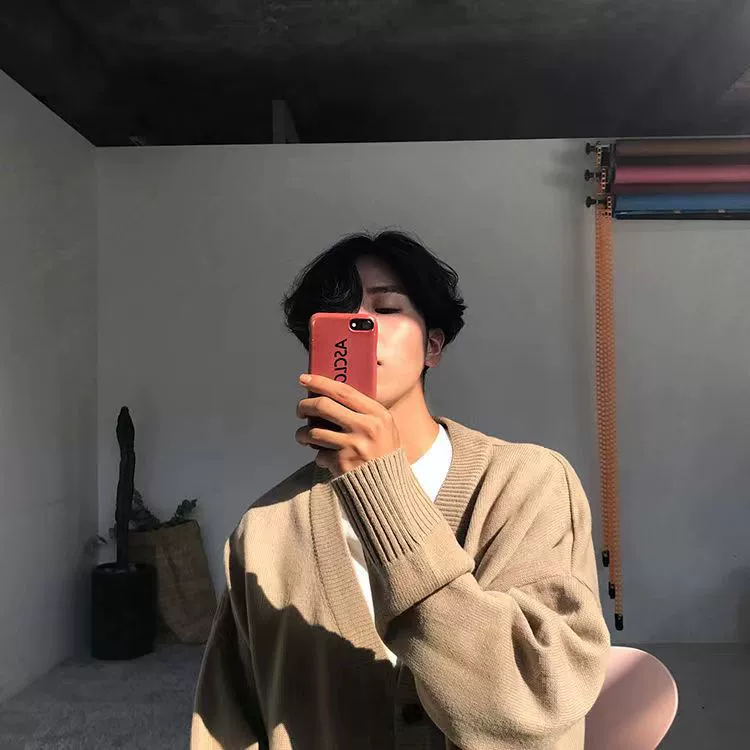 Заводская цена, прямые продажи, мужской свободный с V-образным вырезом, красивый высококачественный однобортный однотонный осенний кардиган-свитер, куртка