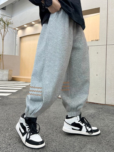 Children's pants for boys Spring medium and large children loose sport pants children casual sweatpants boys Korean style long pants spring outfit