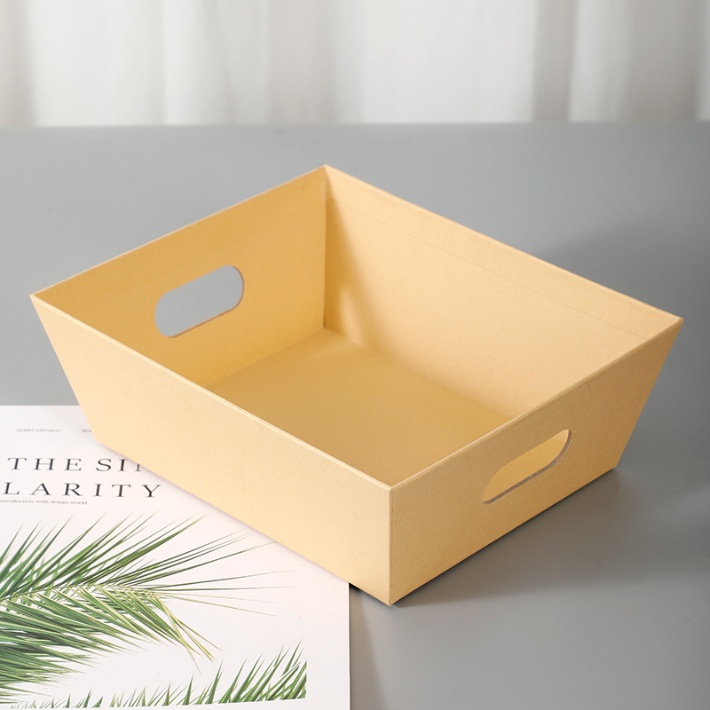 Caja de regalo trapezoidal Caja de almacenamiento de supermercado europeo Caja de regalo de Navidad transfronteriza Caja vacía Caja de regalo de Pascua al por mayor