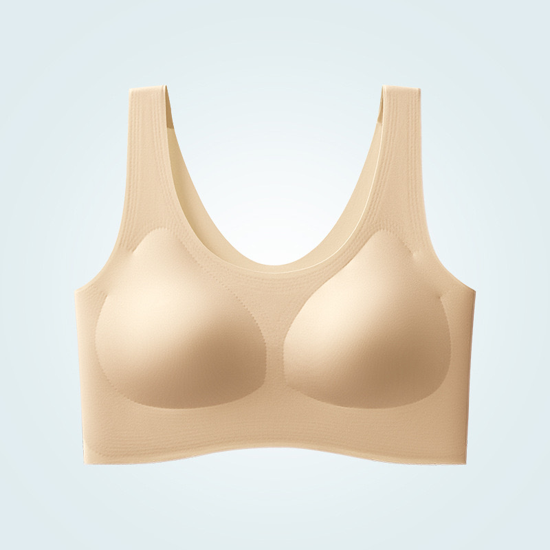 Taza fija sin marcas de belleza de espalda ropa interior para mujeres pechos pequeños colapse tipo chaleco de pecho sin anillo de acero anti-caída sujetador deportivo image 12
