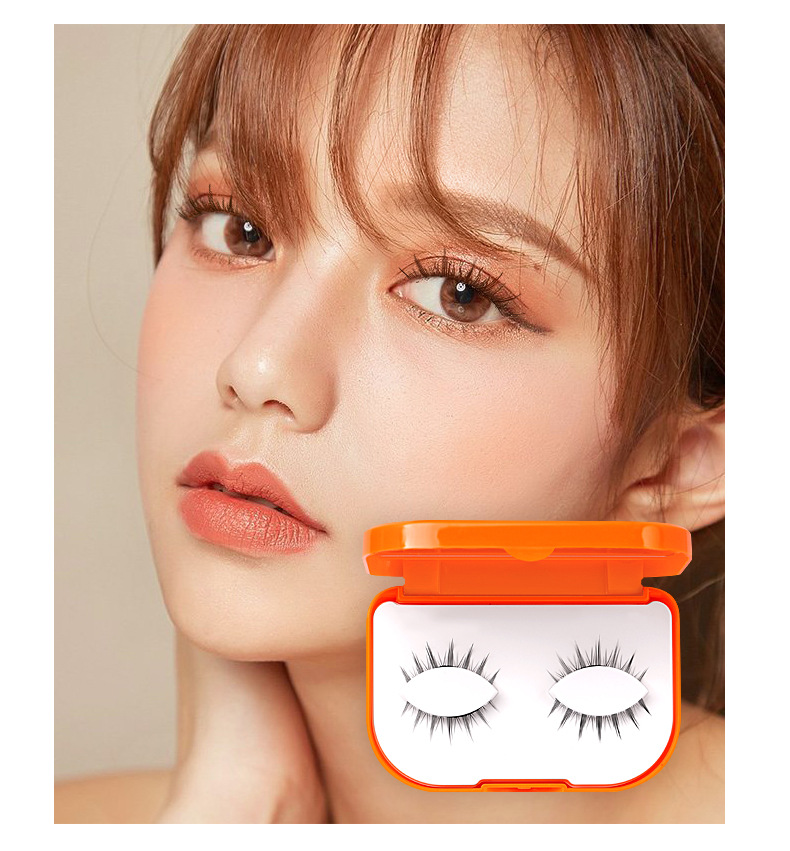 New two-pair self-adhesive false eyelashes, Japanese-style little devil, glue-free self-adhesive false eyelashes, jelly tape self-adhesive eyelashes undefined
