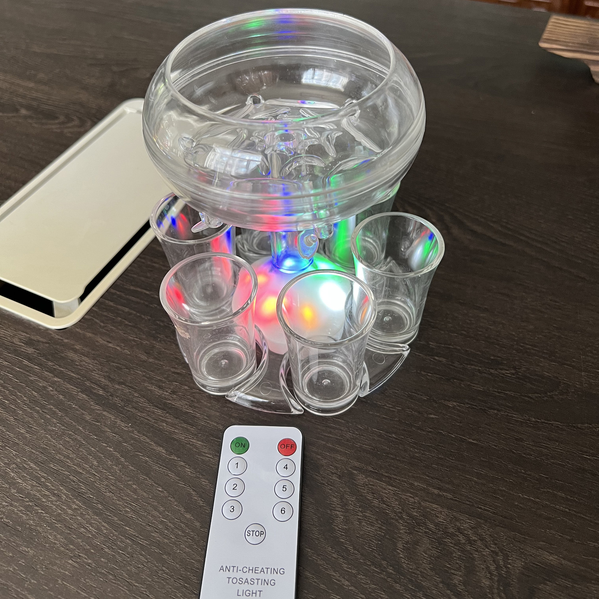 6 vidrio de tiro dispensador separador vino bar pourer cóctel transparente desviador