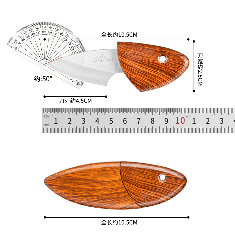 Comercio exterior popular multifuncional cuchillo de acero inoxidable cuchillo de hogar cuchillo de fruta pequeño hogar plegable pequeño cuchillo de delfín gordo