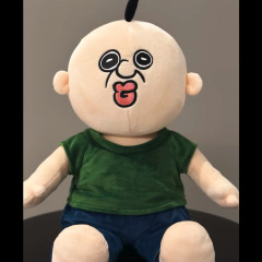 国境を越えた漫画のぬいぐるみ、かわいいバンバンとユジの周辺人形、表情枕、小さなペンダント、帽子、鉛筆バッグ