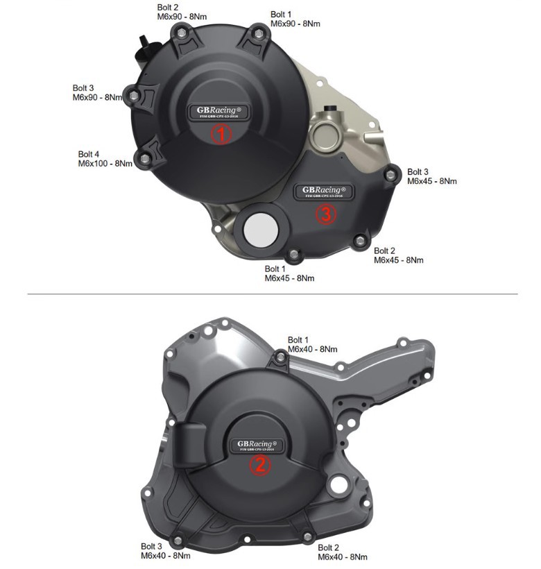 Applicable to Ducati Monster 696 659 795 796 1100 Modified Engine Anti-fall Cover Protective Cover