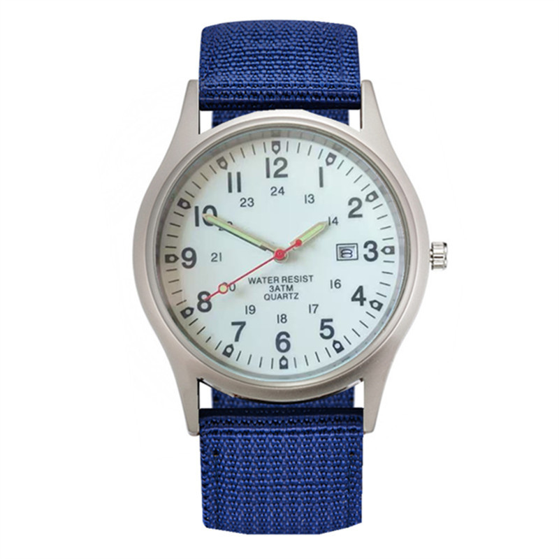Correa de nylon reloj de hombre Calendario de comercio exterior reloj de cuarzo deseo nuevo reloj AliExpress eBay reloj militar entrega de una pieza