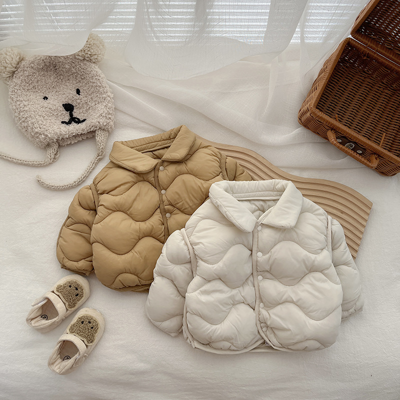 Ropa de algodón para niños, ropa de invierno para niños, nuevo estilo 2025, ropa de algodón ligera para niños, abrigos de algodón para niñas, chaquetas de algodón para otoño e invierno, chaquetas cálidas para niños