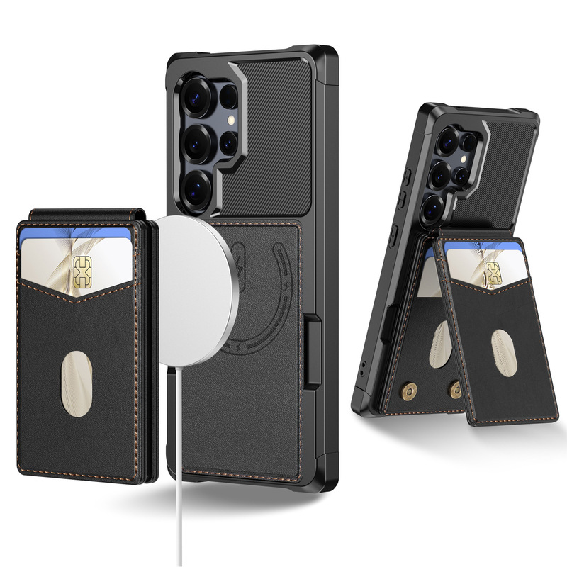 Suitable for Samsung S26/S26Plus/S26Ultra Magnetic Two-In-One Card Holder/Flip-Up Card Case Suitable for Samsung S26/S26Plus/S26Ultra Magnetic Two-In-One Card Holder/Flip-Up Card Case