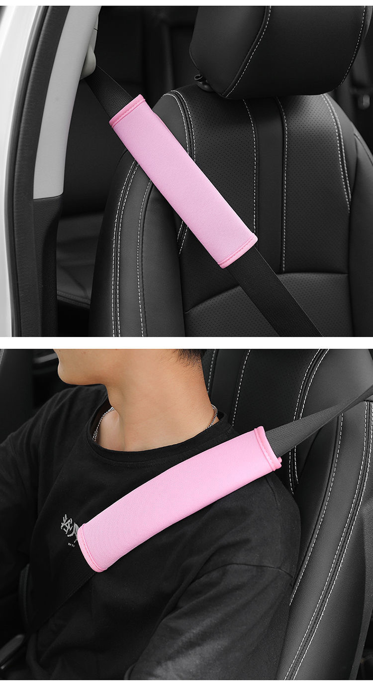 Car Seat Belt Protective Cover, Universal Ice Silk Shoulder Pads, Anti-Slip, Anti-Sweat, Relieve Fatigue