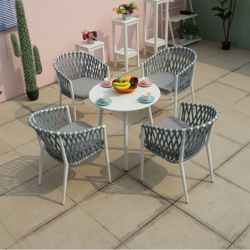 Chuangke 화이트 70 원추형 발 탄소강 테이블 01