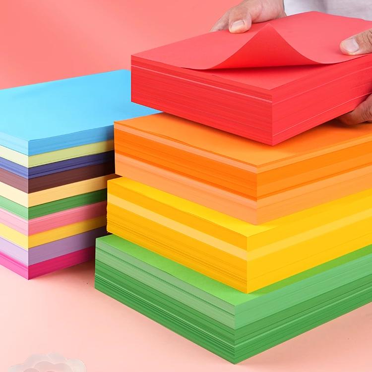 Papel de color para niños jardín de infantes color a mano papel de copia papel impresión de arte pintura diy corte de papel