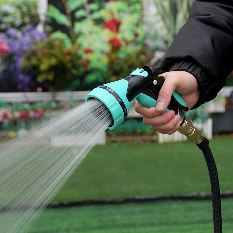Dispositivo di irrigazione da giardino ad alta pressione, pistola per acqua di rubinetto domestica rivestita, per lavaggio auto, irrigazione del giardino, innaffiatura dei fiori_voghion.com
