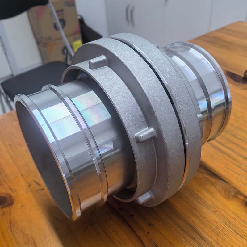 厂家直供6寸德式消防水带快速接头管尾接扣淘金专用水带接口质量