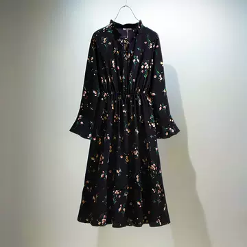 120-320 pounds extra large floral chiffon dress 2024 spring/summer new style, chubby mom with added fat long sleeves - ShopShipShake
