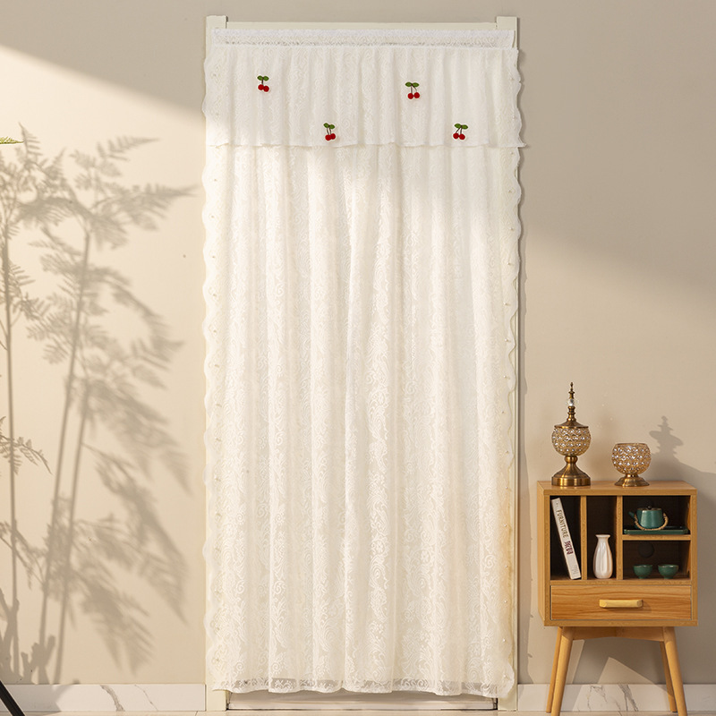 No-Drill Mosquito-Repellent Door Curtain, Fabric Sheer Curtain, Bedroom Lace Half-Curtain, Partition Curtain, Privacy Curtain for All Seasons, New Home Hanging Curtain No-Drill Mosquito-Repellent Door Curtain, Fabric Sheer Curtain, Bedroom Lace Half-Curtain, Partition Curtain, Privacy Curtain for All Seasons, New Home Hanging Curtain