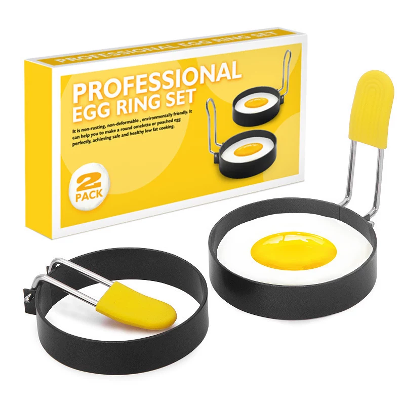 Round fried eggs without sticky fried egg model Multi -purpose fried egg mold anti -scalding egg ring kitchen fried egg tool
