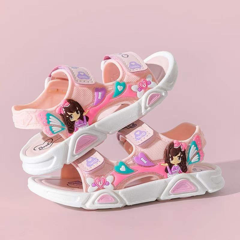 2026 sandalias para niños nuevos zapatos para niños pequeños y medianos, sandalias de moda de fondo suave, sandalias de moda de dibujos animados al por mayor image 4