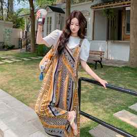 女装夏装吊带连体阔腿裤女夏