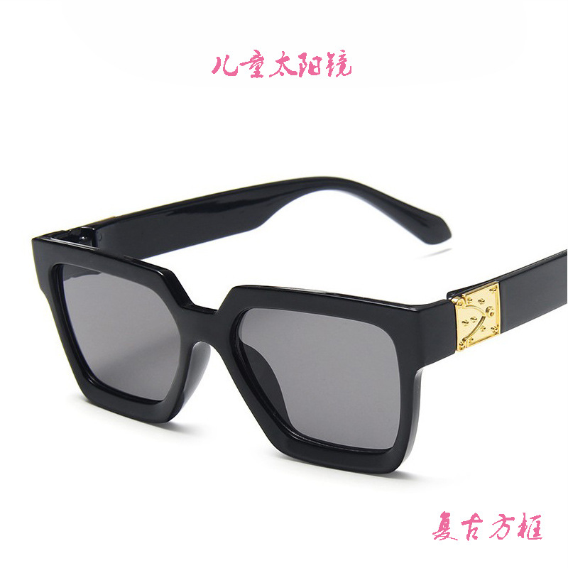 New children's sunglasses square fashion...