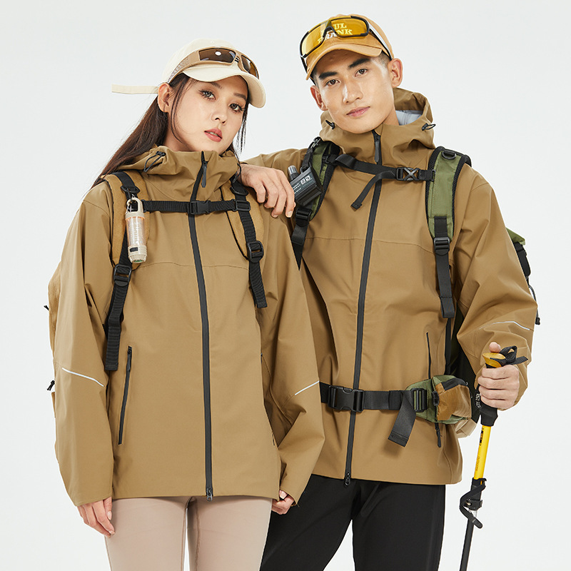 凯乐时款硬壳冲锋衣男女GBT32614防暴雨防水透气爬山外套登山服|undefined