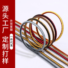 工厂直销3MM细双色编制大黄靴马丁靴踢不烂黄棕色圆形鞋带绳一双
