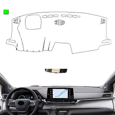 The factory is suitable for Toyota Senna/Saina 21-24 car central control dashboard cover sun-proof anti-slip light-proof pad (Günəş əleyhinə siperlik) - belt-show-single-layer-polyester
