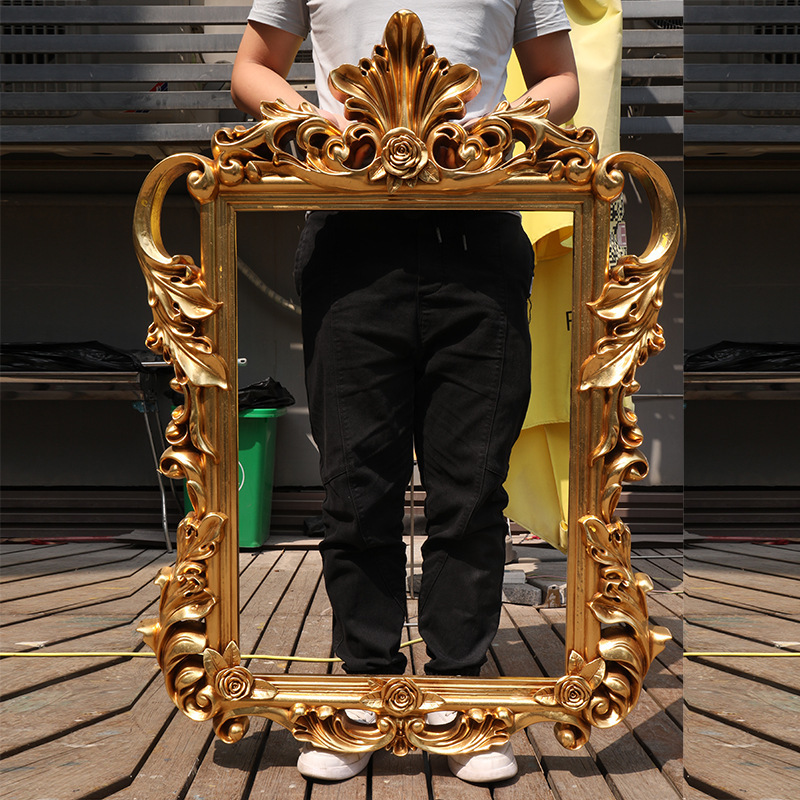 High-end French Photo Frame European Frame Framed Vintage Wedding Scene Props Wedding Decoration Frame Wedding Photo