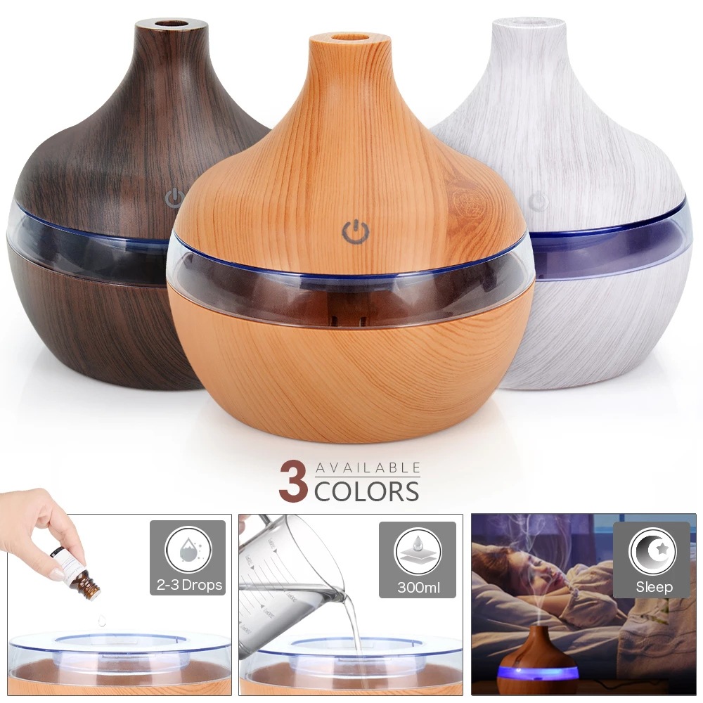 Source spot wood grain humidifier LED co...