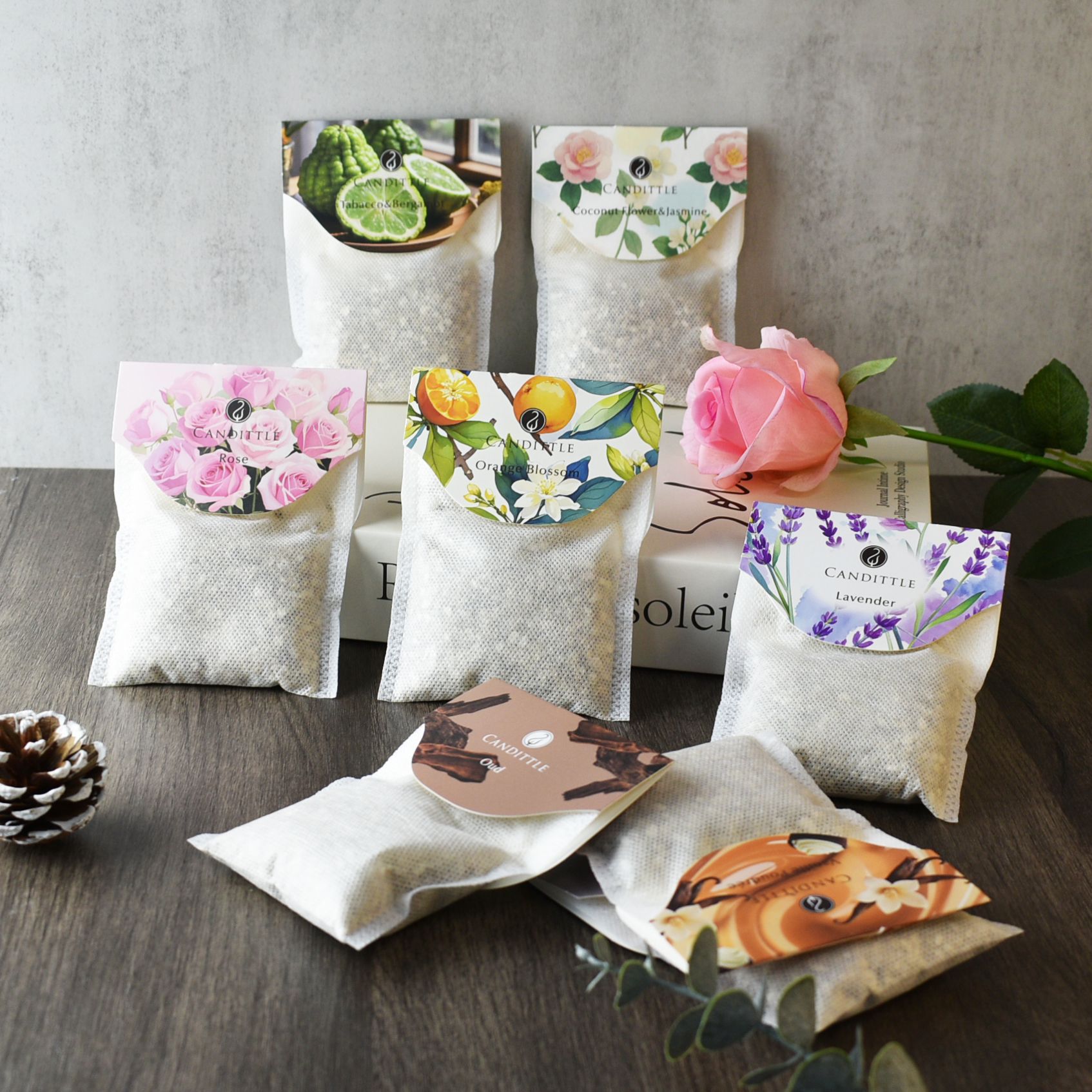 现货香包跨境厂家批发鞋衣橱柜除臭空气清新香薰包