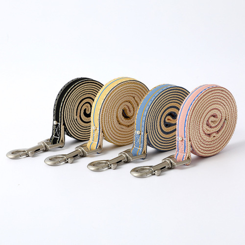 Wholesale gentleman's bow tie striped cat leash I-shaped leash anti-breakaway cat leash leash cat leash