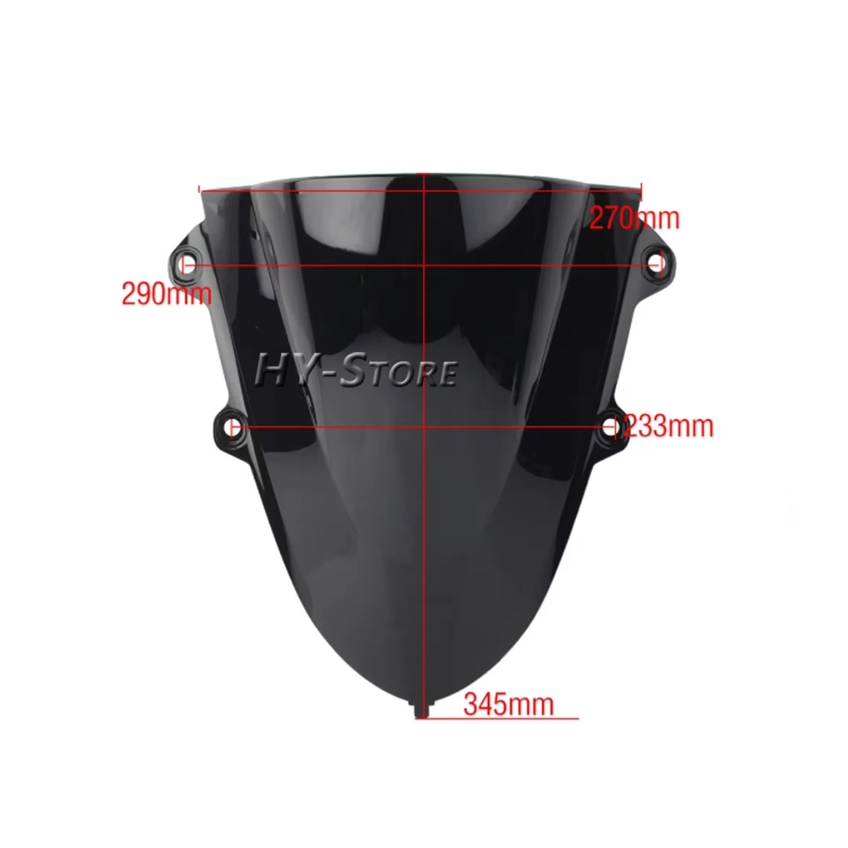 Suitable for Yamaha R15 V3 2017-2020 Front Windshield Modification, Racing Windscreen, Heightened Deflector Cover