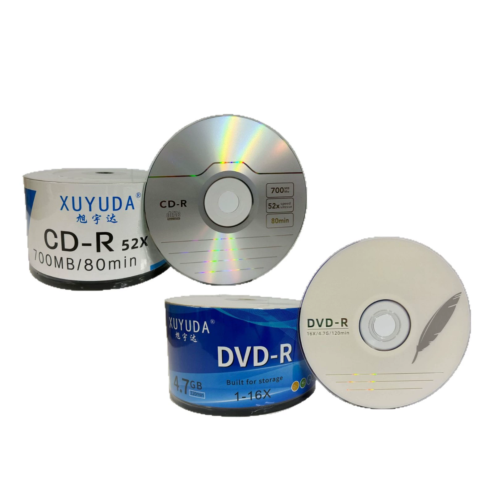 Пустой DVD-диск 4.7G для записи, можно печатать, CD-R офисный 700MB