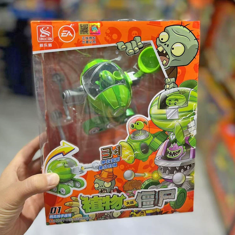 Plants vs. Zombies, трансформер, комбинированная игрушка, робот, конструктор, набор