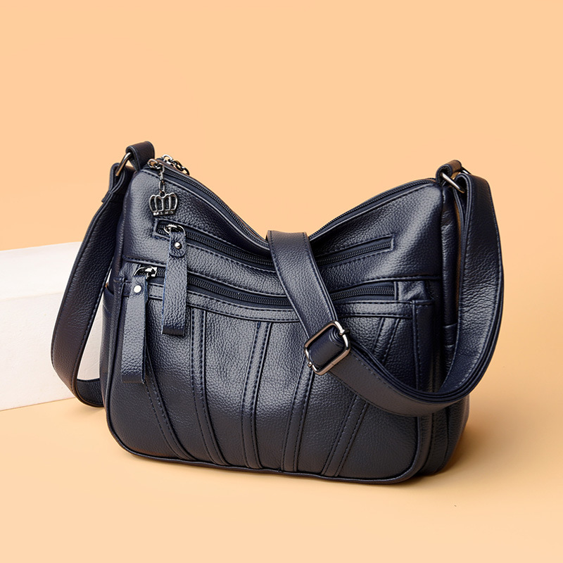 Echte Leder Umhängetasche Für Damen In Eleganter Ausführung_voghion.com