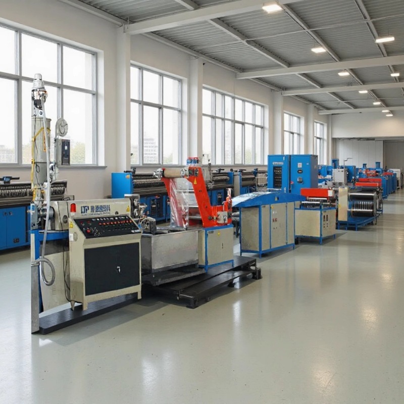 撕裂膜塑料拉丝机开网挤出机扁丝捆扎绳生产设备