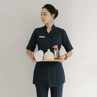 New Beauty Salon Health Club Foot Therapy Massage SPA Technician Clothes Tattoo Nail Beauty Artist Work Clothes Set