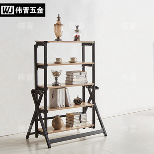 Folding Flower Rack Hardware Deformation Telescopic Dining Table Bifu Gold Steel Multifunctional Flower Rack Dining Table Furniture Multi-function Desk