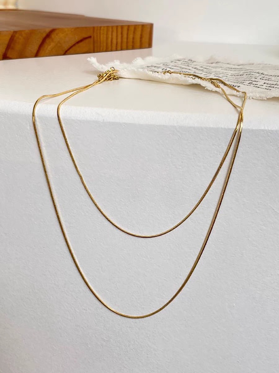 Holiday, Daily Occasion Wholesale Jewelry Basic Classic Style Geometric Titanium Steel Plating Necklace