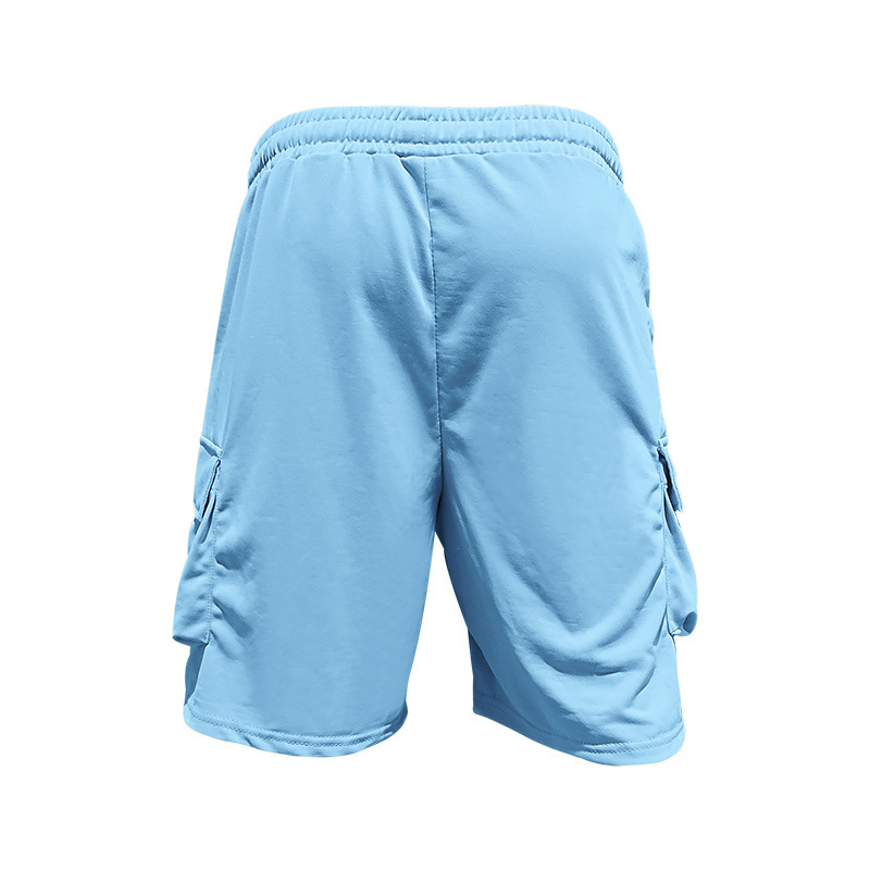Męski komplet t-shirt i spodenki cargo w stylu sportowym_voghion.com