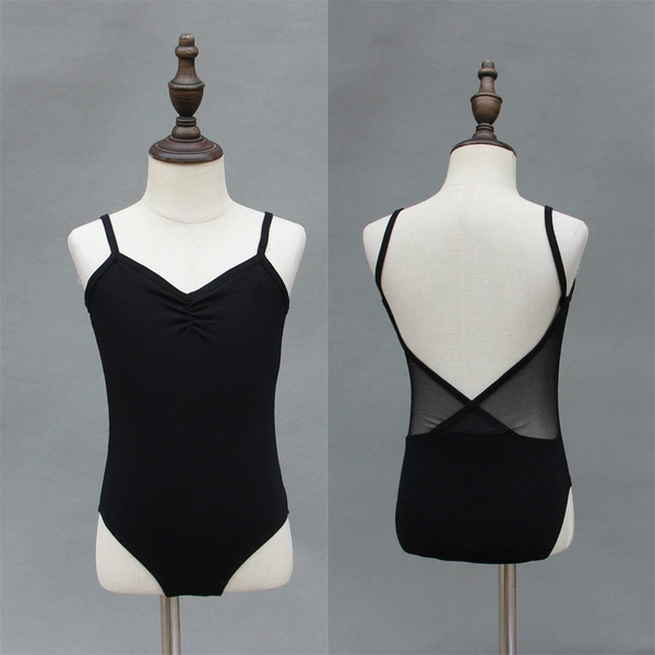 Black large V mesh backless suspender strap with hidden buckle