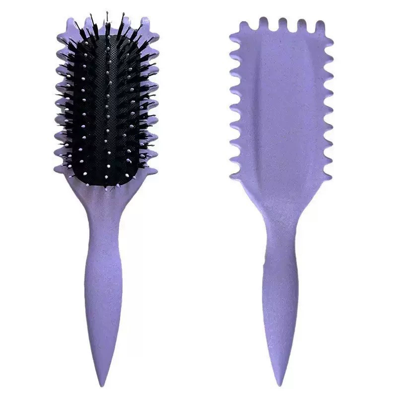 Paddle Hair Brush, multi-color air-cushion detangling comb, 24 cm, for waves & curls