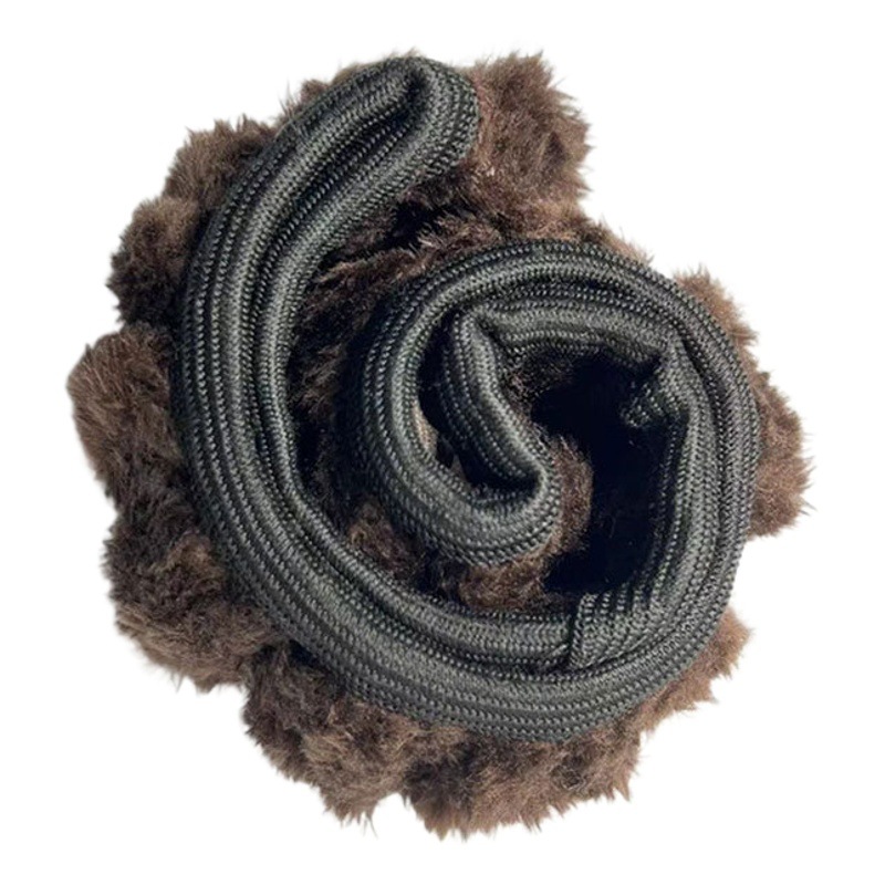 Fábrica al por mayor de invierno de felpa corta super suave cubierta de la manija telescópica de felpa elástica cubierta del volante cubierta de la manija elástica