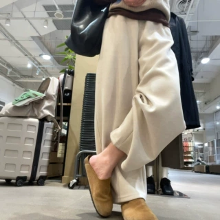 软糯垂感慵懒风 抽绳阔腿裤女 秋冬高腰宽松遮胯显瘦休闲直筒长裤