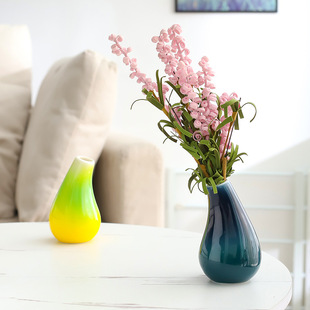 Ceramic Small Vase Mini Ornaments Accessible Luxury Scandinavian Style Living Room Dining Table Flower Arrangement Bedroom Dried Flower Decorations