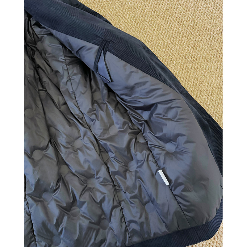 Navy blue suit down version